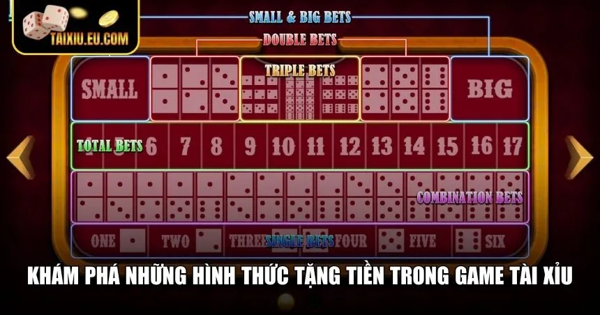 Giới thiệu 3 hình thức tài xỉu tặng tiền