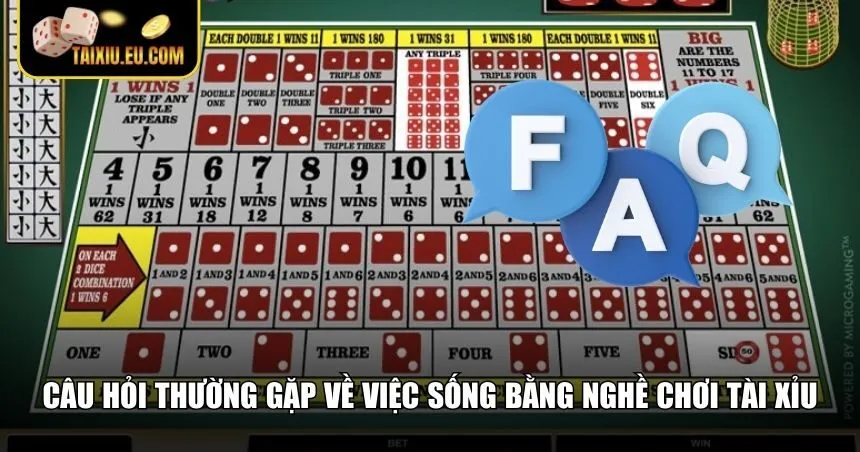 Giải đáp FAQs về việc sống bằng nghề chơi tài xỉu